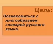 Russian language project